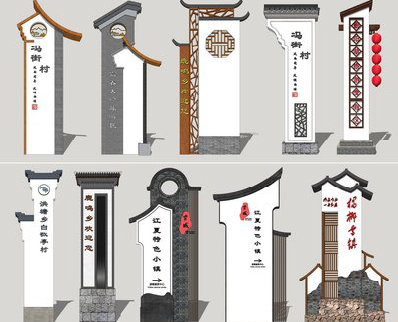  泸县美丽乡村标识标牌有哪些分类？